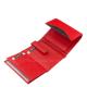 Portafoglio da donna in vera pelle La Scala RFID Nero/Rosso ANC1251