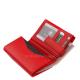 La Scala valódi bőr női pénztárca RFID fekete/piros ANC1251