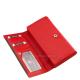 La Scala ženski novčanik od prave kože RFID crno/crveni ANC155