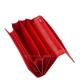 Portefeuille femme en cuir véritable La Scala RFID rouge ANC064