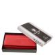 La Scala valódi bőr női pénztárca RFID piros ANC064