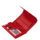 La Scala valódi bőr női pénztárca RFID piros ANC1251