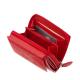 Portefeuille femme en cuir véritable La Scala RFID rouge ANC1509