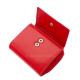 Portafoglio da donna in vera pelle La Scala RFID rosso ANC1509
