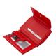 Dámska peňaženka La Scala z pravej kože RFID červená ANC1509