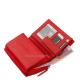 La Scala Damen-Geldbörse aus echtem Leder, RFID, rot ANC1509
