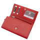 La Scala естествена кожа дамски портфейл RFID червен CNA064