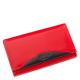 Dámská peněženka z pravé kůže La Scala RFID červená/černá CRS438