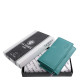 La Scala valódi bőr női pénztárca RFID türkiz ANC866