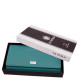 Дамски портфейл La Scala от естествена кожа RFID Turquoise CNA155