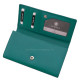 Dámská peněženka La Scala z pravé kůže RFID tyrkysová CNA155