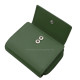 Дамски портфейл La Scala от естествена кожа RFID зелен CNA1509