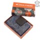 Porte-cartes à motifs pour femmes en cuir véritable noir GIULTIERI HP808 / T