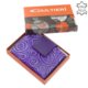 Porte-cartes à motifs pour femmes en cuir véritable violet GIULTIERI HP808 / T