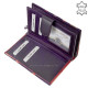 Patterned women's wallet purple S1003A