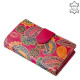 Patterned women's wallet pink S1003B