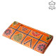 Patterned women's wallet genuine leather Giultieri S1004A orange