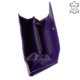 Patterned women's wallet made of genuine leather purple GIULTIERI HP121