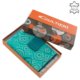 Patterned women's wallet made of genuine leather turquoise GIULTIERI HP122