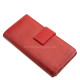 Nagy méretű női bőr pénztárca díszdobozban Sylvia Belmonte KSP108 piros