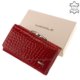Skórzany portfel damski Nicole Croco czerwony C55021-145