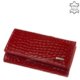 Skórzany portfel damski Nicole Croco czerwony C55021-145