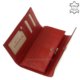 Portefeuille femme en cuir Nicole croco rouge C72402-603-PI