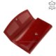 Portefeuille femme en cuir Nicole croco rouge C74522-603-PI