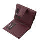 Damen-Geldbörse aus Leder mit Laserschnittmuster SLV120 Burgund