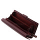 Női bőr pénztárca lézer-vágott mintával SLV452 bordó