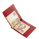 Női dollártárca valódi bőrből Corvo Bianco MCB-D piros