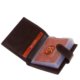Women's card holder with printed pattern NY-8 brown