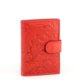 Women's card holder with printed pattern NY-8 red