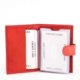 Porte-cartes femme avec motif imprimé NY-8 rouge
