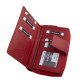 Női pénztárca díszdobozban piros La Scala LDN443