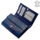 Damenbrieftasche mit einzigartigem Muster GIULTIERI blau SSH068