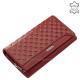 Women's wallet with a unique pattern GIULTIERI red SUN01