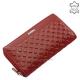 Women's wallet with a unique pattern GIULTIERI red SUN02