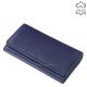 Women's wallet LA SCALA made of genuine leather DCO037 blue