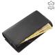 Women's wallet LA SCALA genuine leather DCO064 black