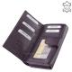 Women's wallet LA SCALA made of genuine leather DCO35 purple