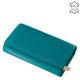 Women's wallet LA SCALA made of genuine leather DCO35 turquoise