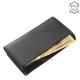 Women's wallet LA SCALA genuine leather DCO438 black