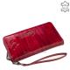 Women's wallet made of patent leather with butterfly pattern red 76119CKBF