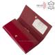 Portefeuille femme en cuir verni avec protection RFID Rovicky rouge 8801-SBR