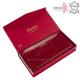Women's wallet made of patent leather with RFID protection Rovicky red 8807-FAR