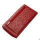 Női pénztárca nyomott mintával NYU-1 piros