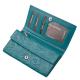 Women's wallet with printed pattern NYU-5 turquoise