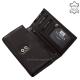 Women's soft leather wallet LA SCALA black ADN100