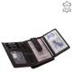 Ženski novčanik od meke kože LA SCALA crni ADN11259